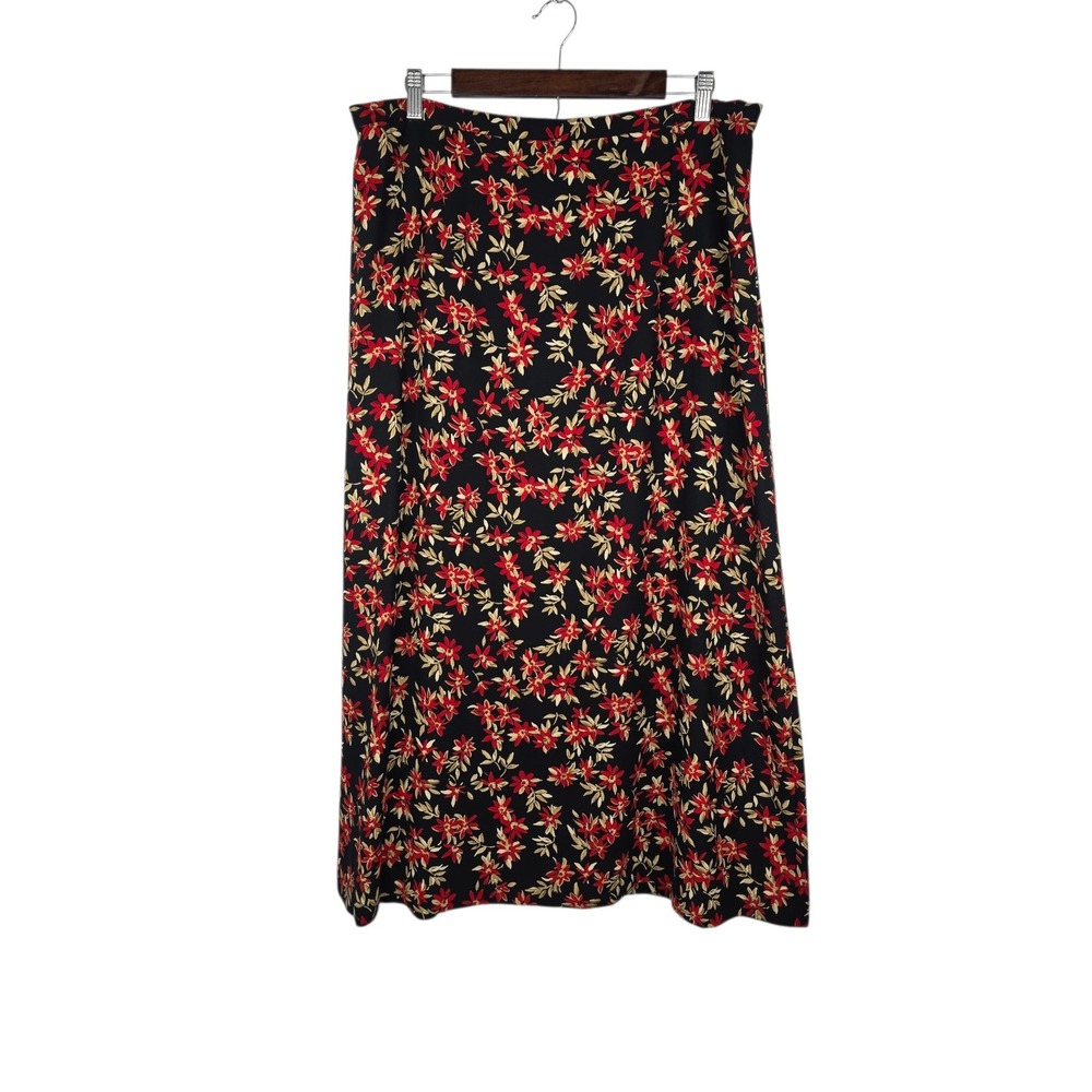 Pendleton Maxi Skirt Women 18 Polyester Floral Vintage Boho Classic Chic Grunge